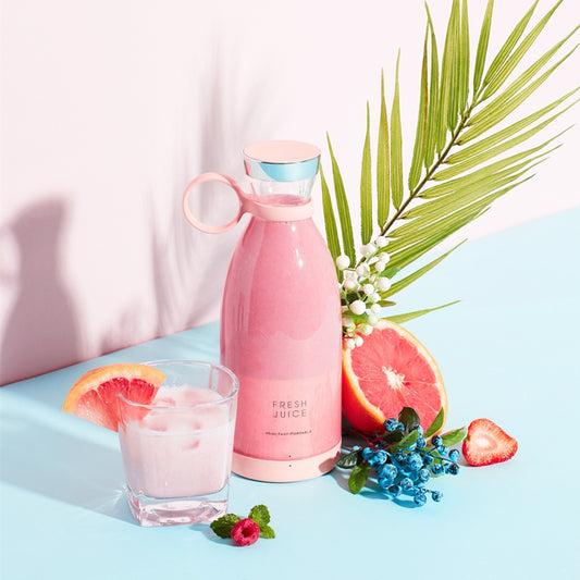 350ML Electric Juicer Mixer pink/white